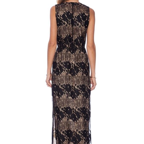 Twelfth Street by Cynthia Vincent- Sleeveless Lace Maxi Dress- Size Medium - Picture 3 of 17